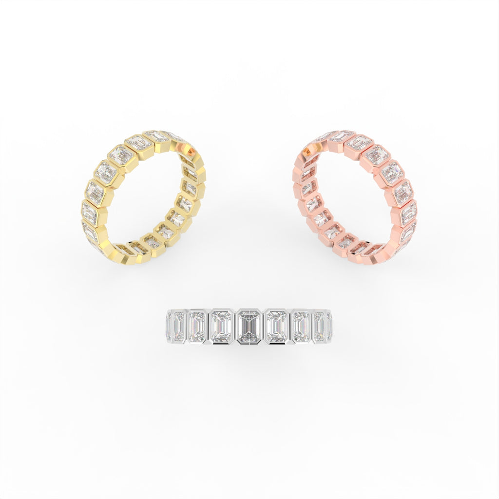 Sterling Silver Diamond Ring — 3 COLOR