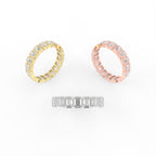 Sterling Silver Diamond Ring — 3 COLOR