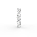 18K White Gold Eternity Heart Diamond Ring — SIDE