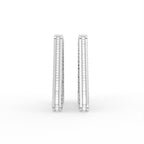 Sterling Silver Diamond Earrings — TOP