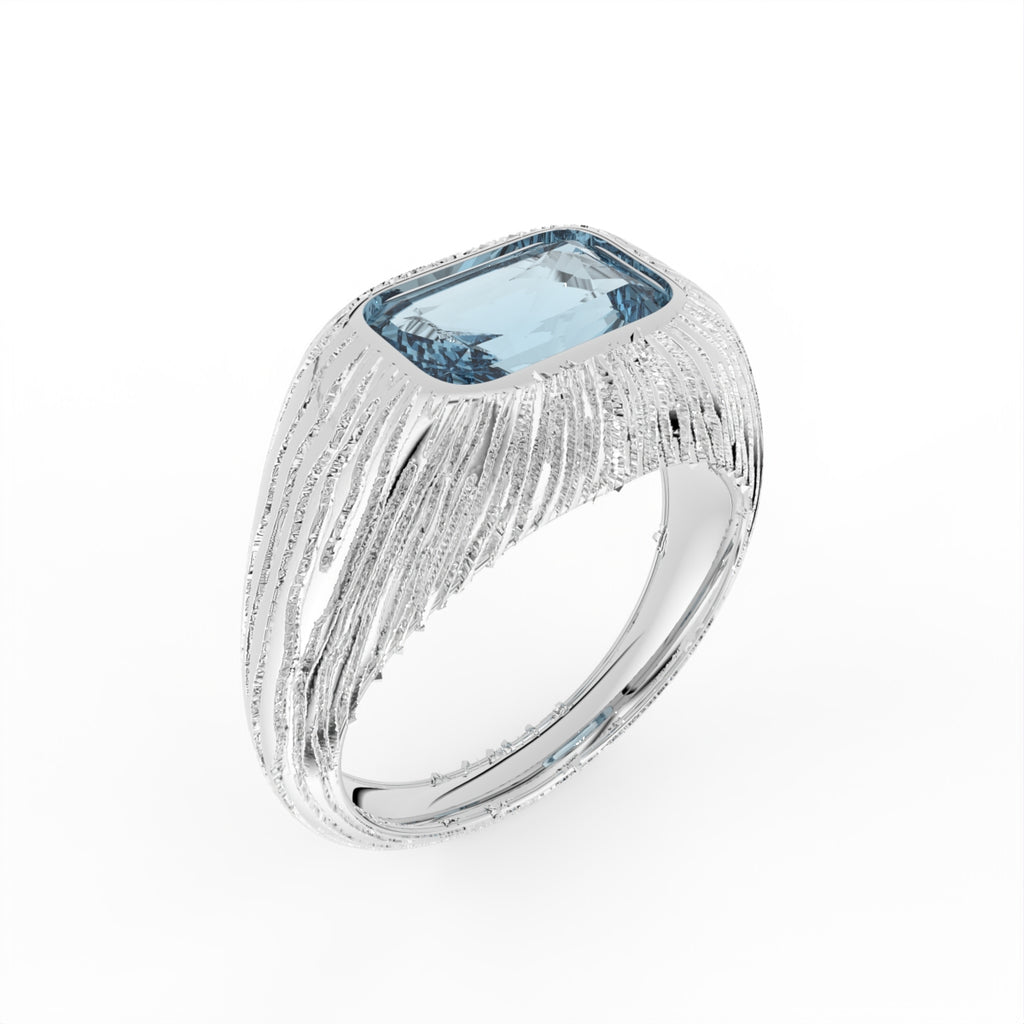 Sterling Silver Diamond Ring — IMAGE URL