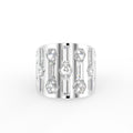 18K Yellow Gold Bespoke Statement Diamond Ring — TOP