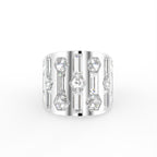 18K Yellow Gold Bespoke Statement Diamond Ring — TOP