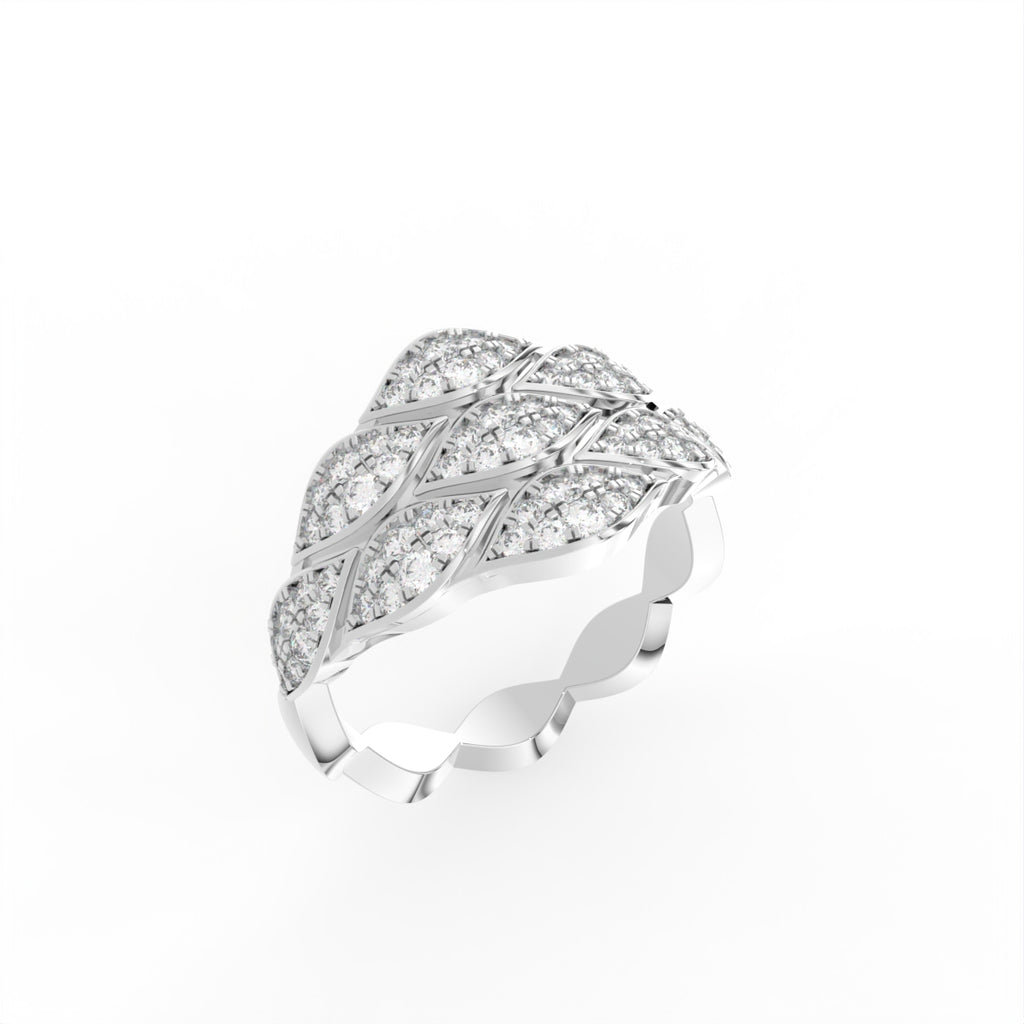 Sterling Silver Diamond Ring — IMAGE URL