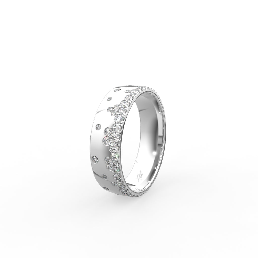 vimg:FJ6630|vimg:FJ6626|18K Round Diamond Band Ring — 3D VIEW