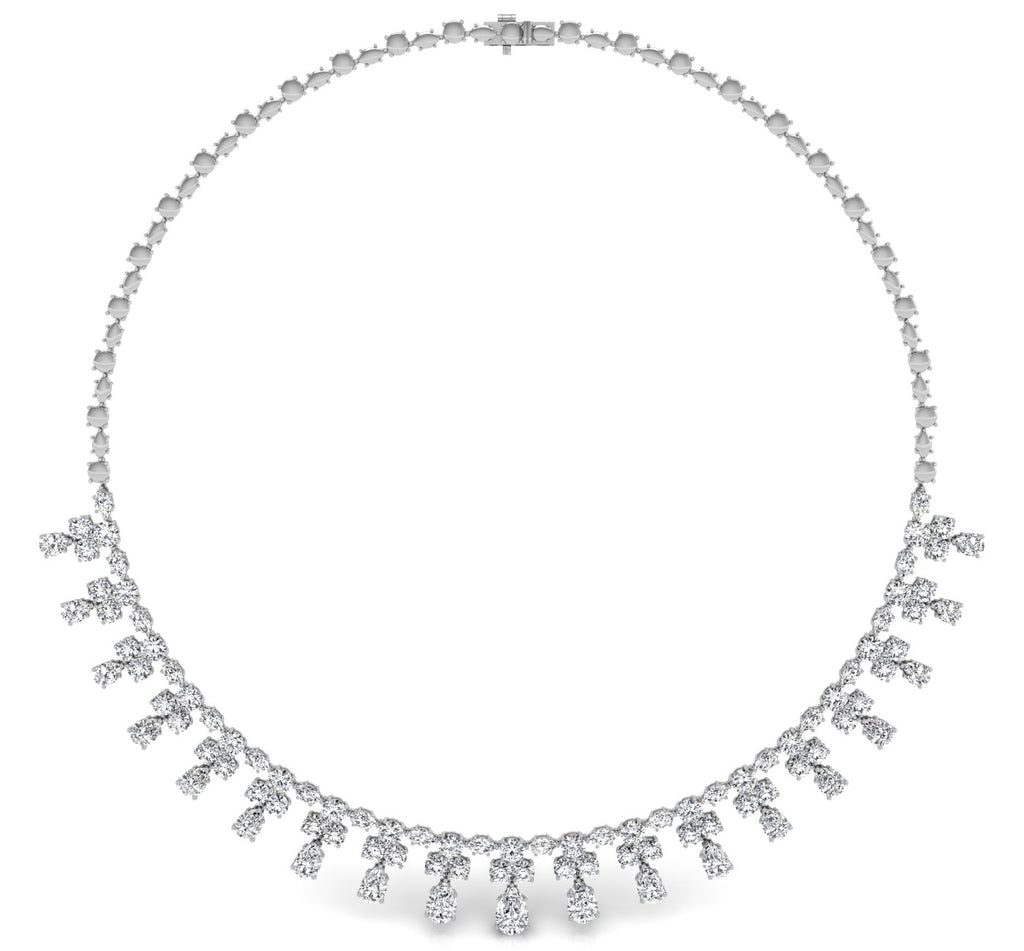 18K Minimalist Diamond Necklace — TOP