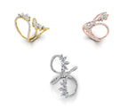 18K White Gold Bespoke Diamond Ring — 3 COLOR