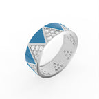 Sterling Silver Diamond Ring — IMAGE URL