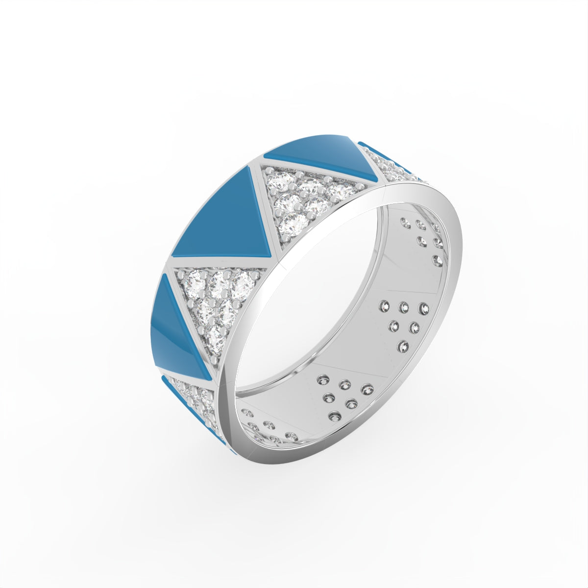 Sterling Silver Diamond Ring — IMAGE URL
