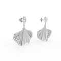Sterling Silver Round Diamond Earrings — IMAGE URL