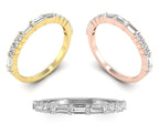 18K Eternity Diamond Ring — 3 COLOR