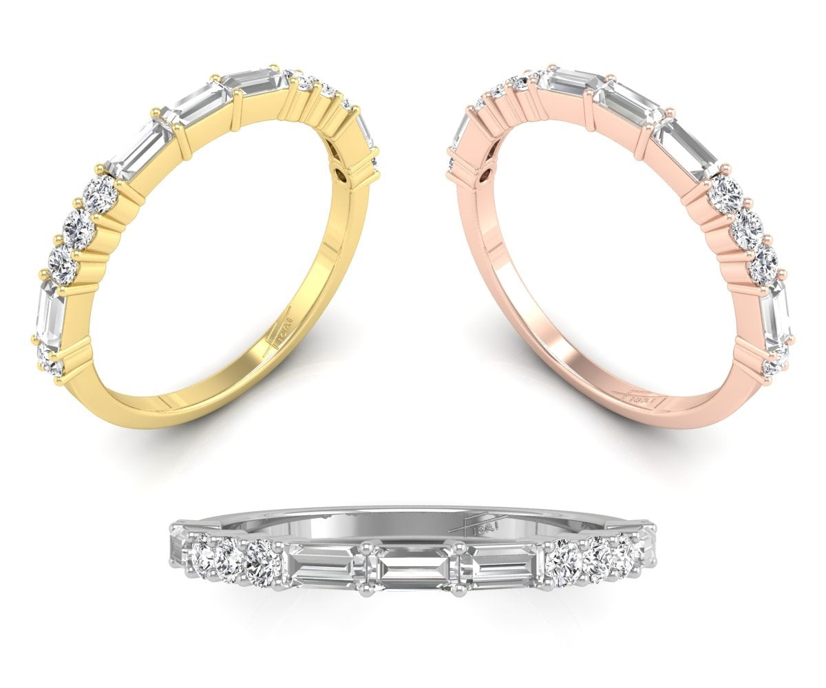 18K Eternity Diamond Ring — 3 COLOR