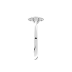 18K Halo Diamond Ring — SIDE