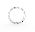 18K Eternity Bezel Diamond Ring — FRONT