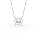 18K Solitaire Round Diamond Pendant — FRONT