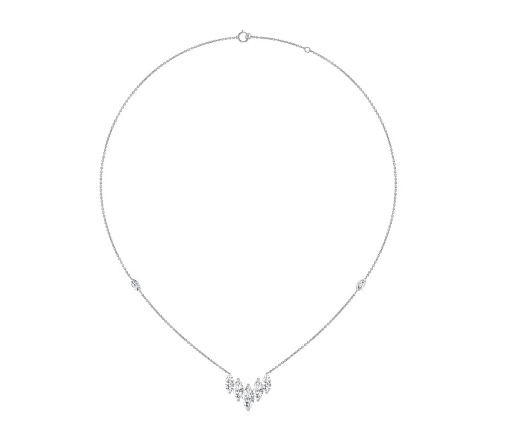 18K Minimalist Charm Diamond Necklace — TOP
