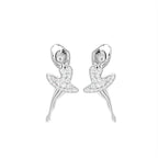 18K Dancing Lady Diamond Earrings — TOP