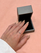 18K White Baguette Diamond Ring 0.12ct — IMAGE URL