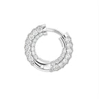 18K Bespoke Diamond Earrings — SIDE VIEW