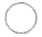 18K Oval Diamond Necklace — TOP