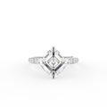 18K Asscher Diamond Ring — TOP