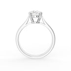 18K Solitaire Diamond Engagement Ring — FRONT
