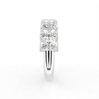 18K Eternity Emerald Diamond Ring — SIDE