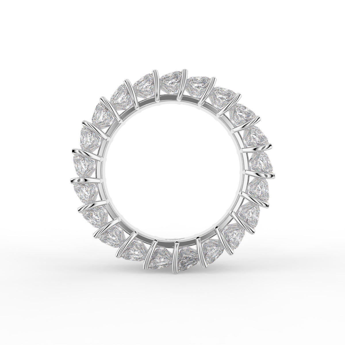 18K Princess Diamond Eternity Band — FRONT