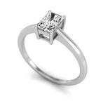 18K Solitaire Emerald-Cut Diamond Ring — 3D VIEW