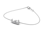 18K Arabic Alphabet Diamond Bracelet — 3D VIEW