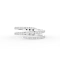 18K Bespoke Round Diamond Band Ring — TOP