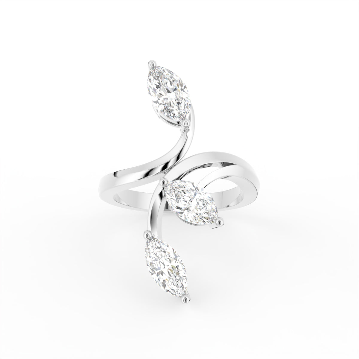 18K Bespoke Marquise Diamond Ring — TOP