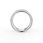 18K Bespoke Marquise Diamond Crown Ring — FRONT