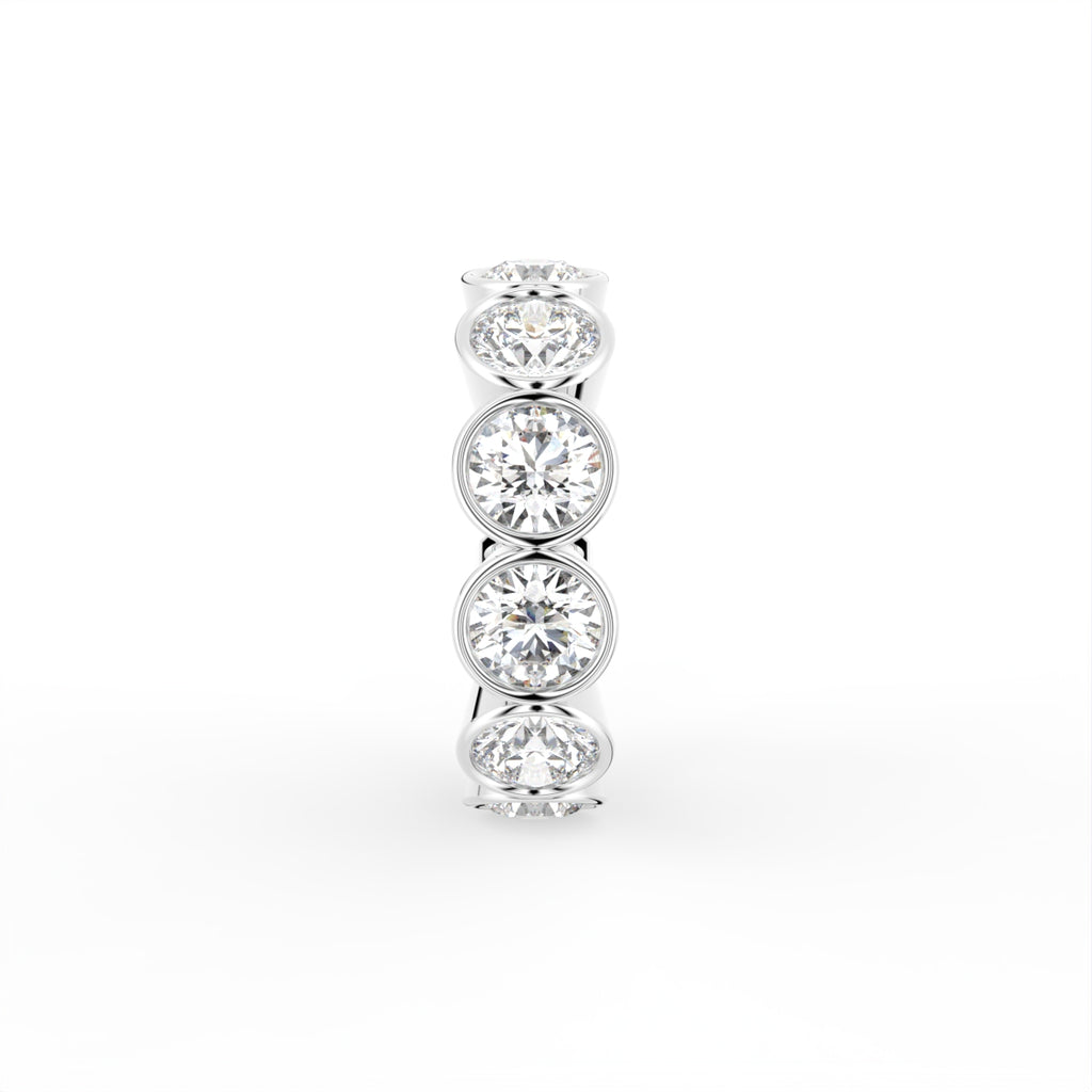 18K Eternity Diamond Ring — SIDE