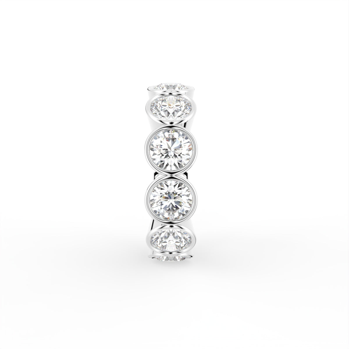 18K Eternity Diamond Ring — SIDE