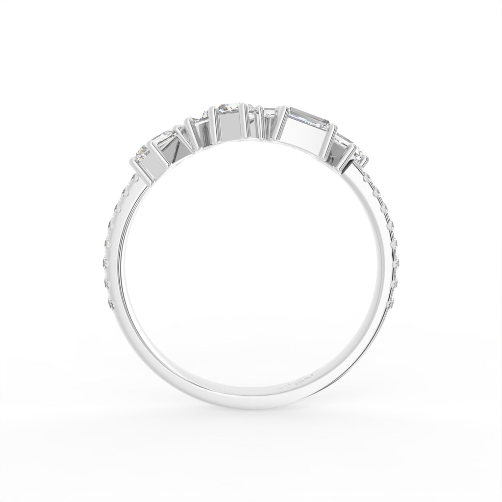 18K Baguette Diamond Ring — FRONT