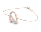 18K Alphabet Diamond Bracelet — 3D VIEW