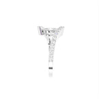 18K Bespoke Oval Diamond Ring — SIDE
