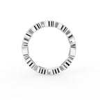 vimg:FJ6072|vimg:FJ6073|18K Eternity Pear Diamond Ring — FRONT