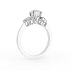 18K Solitaire Round Diamond Engagement Ring — 3D VIEW