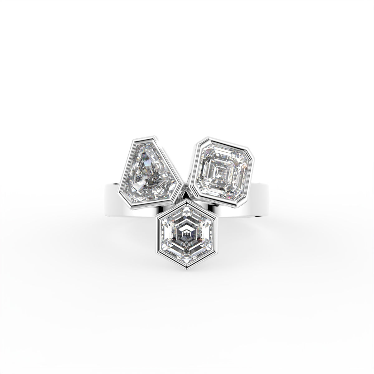 18K Bespoke Diamond Ring — TOP