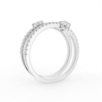 18K Baguette Pave Diamond Ring — 3D VIEW