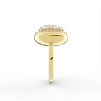 Sterling Silver Round Diamond Ring — 3D / RIGHT