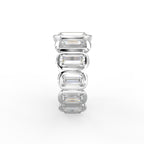 18K White Gold Bespoke Baguette Diamond Ring — SIDE