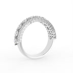 18K Rose Gold Eternity Round Diamond Ring — 3D VIEW
