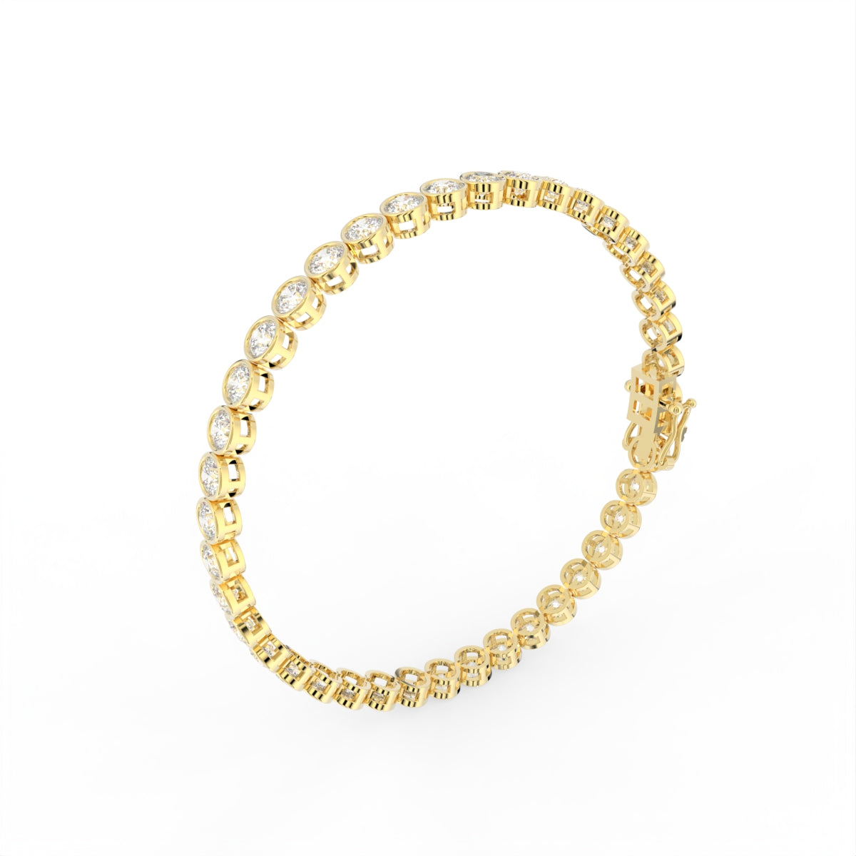 Sterling Silver Diamond Bracelet — IMAGE URL