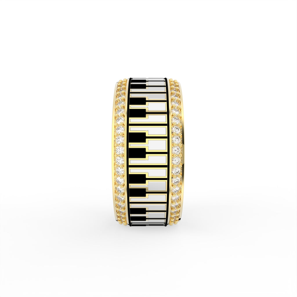 Sterling Silver Diamond Ring — 3D / RIGHT