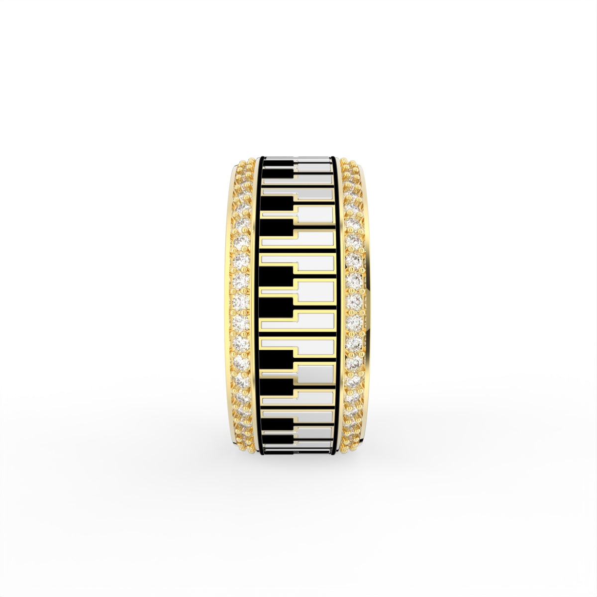 Sterling Silver Diamond Ring — 3D / RIGHT