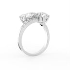18K Bespoke Cushion Diamond Ring — 3D VIEW