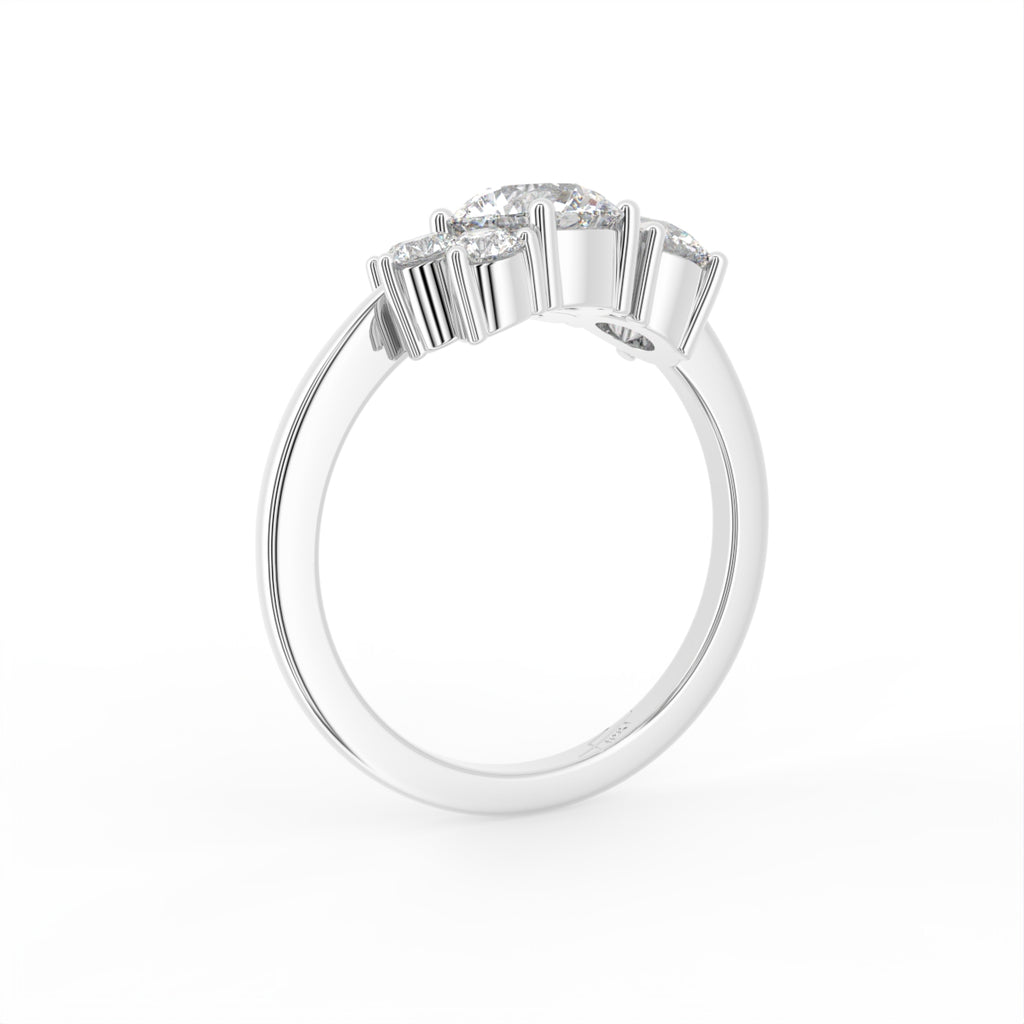 18K Bespoke Diamond Ring — 3D VIEW